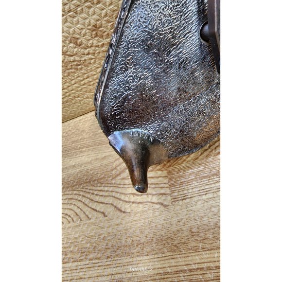 Vintage Music trinket Piano box by Ormolu wind up 4 x 3 1/2” - Picture 7 of 10